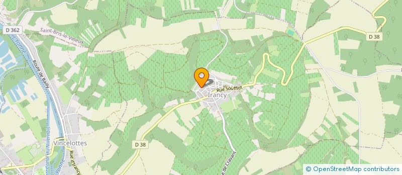 localisation de l'entreprise MONSIEUR JULIEN CORDIER  IRANCY