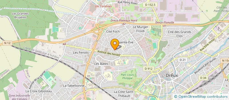 localisation de l'entreprise MONSIEUR JULIEN CORDIER à DREUX