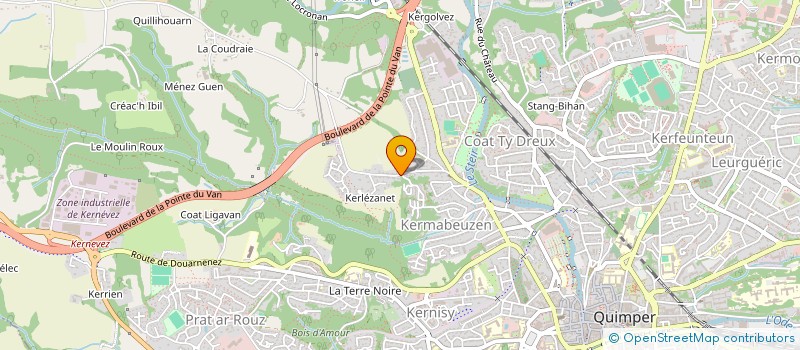 localisation de l'entreprise MONSIEUR JULIEN CORMAULT à QUIMPER