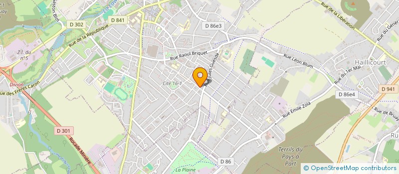 localisation de l'entreprise MONSIEUR JULIEN CORVAISIER  BRUAY-LA-BUISSIERE