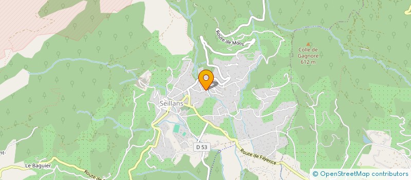 localisation de l'entreprise MONSIEUR JULIEN COSENTINO  SEILLANS
