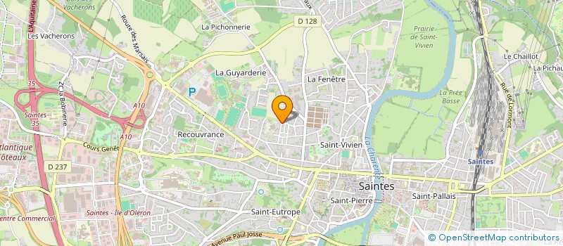 localisation de l'entreprise MONSIEUR JULIEN COSSON  SAINTES