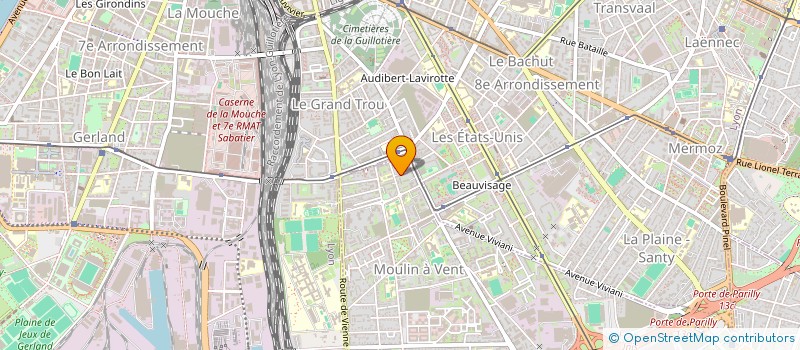 localisation de l'entreprise MONSIEUR JULIEN COTARD  VENISSIEUX