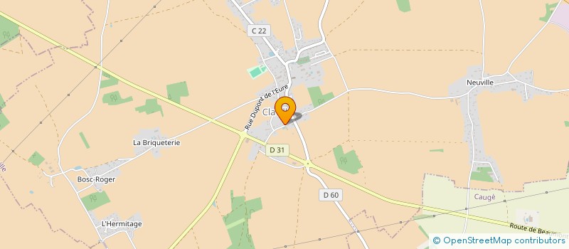 localisation de l'entreprise MONSIEUR JULIEN COTTARD  CLAVILLE