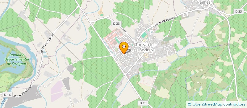 localisation de l'entreprise MONSIEUR JULIEN COTTET  THEZAN-LES-BEZIERS