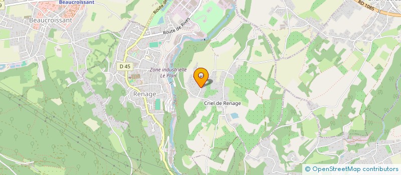 localisation de l'entreprise MONSIEUR JULIEN COTTING  RENAGE