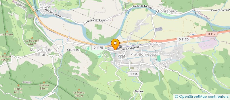 localisation de l'entreprise MONSIEUR JULIEN COTTRON à PRAT-BONREPAUX