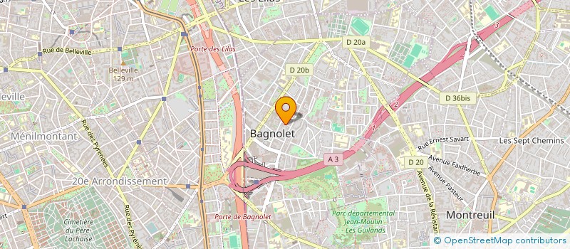 localisation de l'entreprise MONSIEUR JULIEN COUDER à BAGNOLET