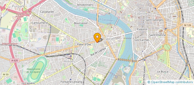 localisation de l'entreprise MONSIEUR JULIEN COUDERC  TOULOUSE