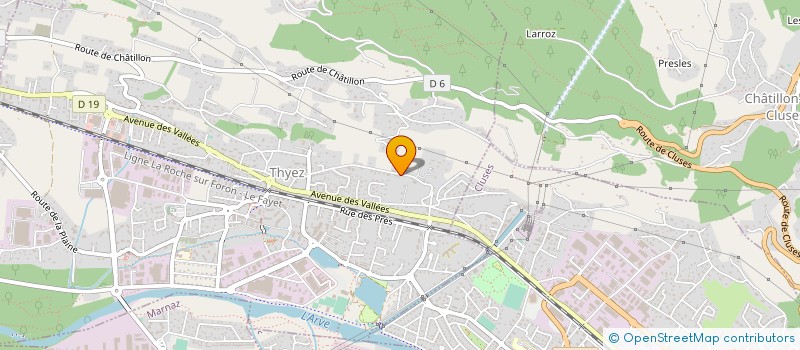 localisation de l'entreprise MONSIEUR JULIEN COUDURIER  THYEZ