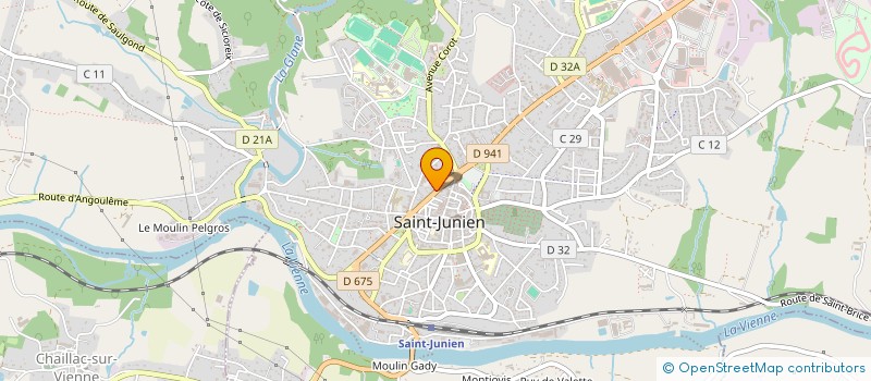 localisation de l'entreprise MONSIEUR JULIEN COULAUD  SAINT-JUNIEN