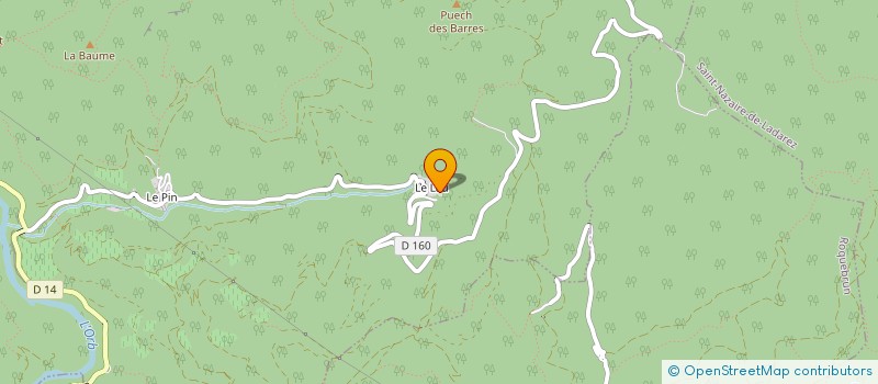 localisation de l'entreprise MONSIEUR JULIEN COUPAIN à COLOMBIERES-SUR-ORB