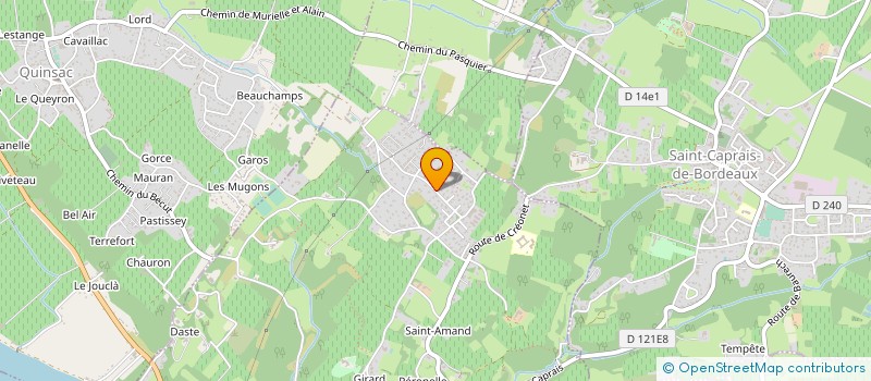 localisation de l'entreprise MONSIEUR JULIEN COURAUD  CAMBES