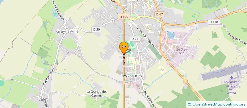 localisation de l'entreprise MONSIEUR JULIEN COURBEY  GRAY-LA-VILLE