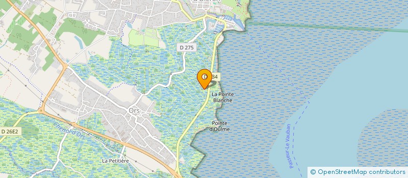 localisation de l'entreprise MONSIEUR JULIEN COURDAVAULT  LE CHATEAU-D'OLERON