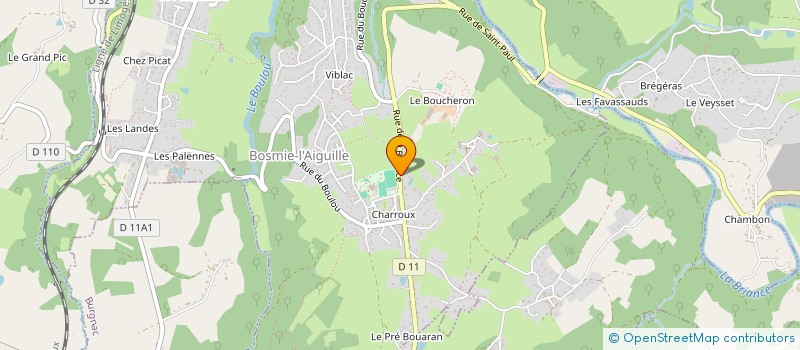 localisation de l'entreprise MONSIEUR JULIEN COURNARIE  BOSMIE-L'AIGUILLE