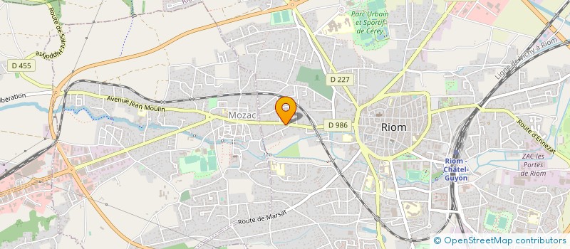 localisation de l'entreprise MONSIEUR JULIEN COURTET  RIOM