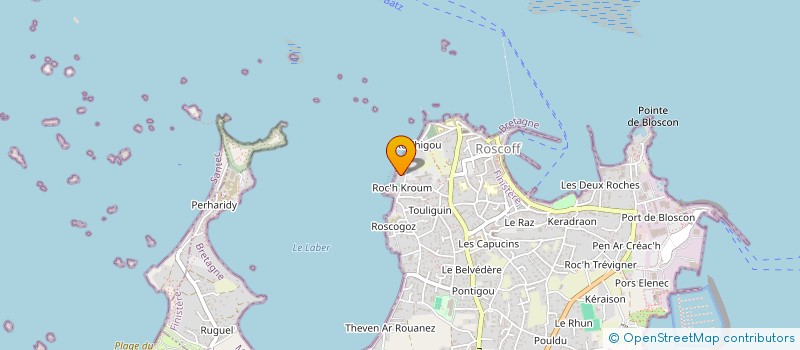localisation de l'entreprise MONSIEUR JULIEN COURTOIS à ROSCOFF