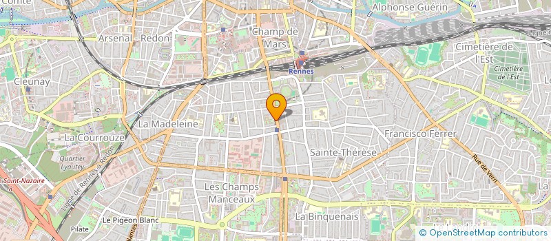 localisation de l'entreprise MONSIEUR JULIEN COUSANCA  RENNES