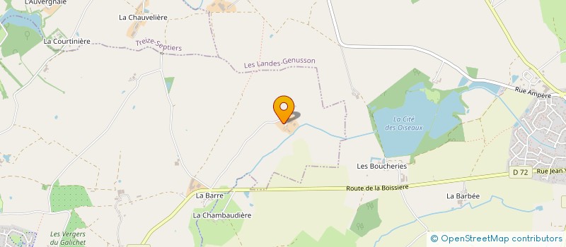 localisation de l'entreprise MONSIEUR JULIEN COUSSEAU à LA BOISSIERE-DE-MONTAIGU