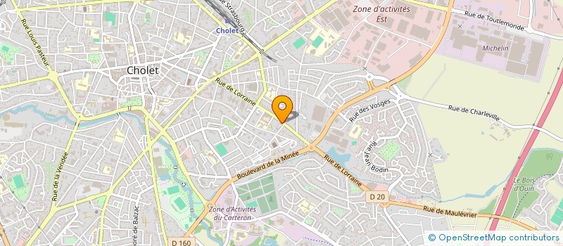 localisation de l'entreprise MONSIEUR JULIEN COUSSEAU  CHOLET