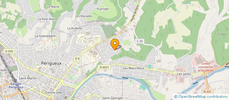 localisation de l'entreprise MONSIEUR JULIEN COUSSY  TRELISSAC