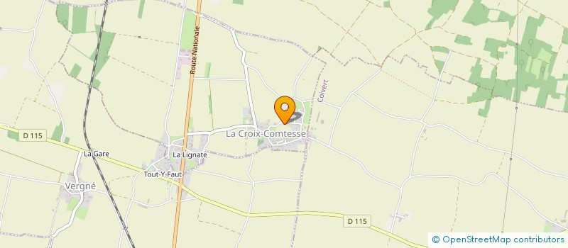 localisation de l'entreprise MONSIEUR JULIEN COUTARD  LA CROIX-COMTESSE