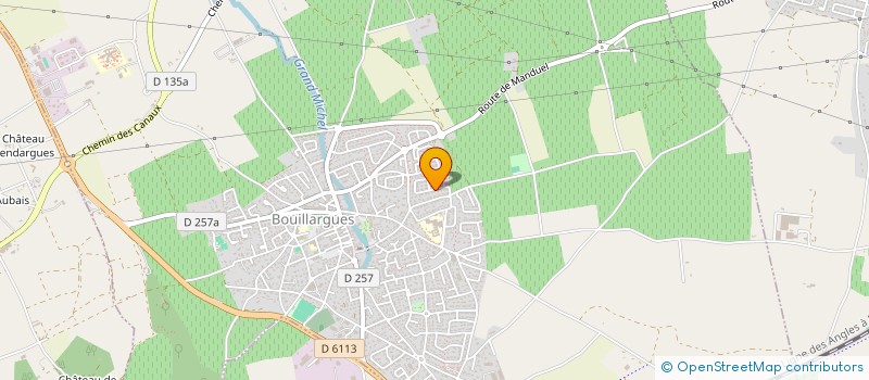 localisation de l'entreprise MONSIEUR JULIEN COUTRAS  BOUILLARGUES