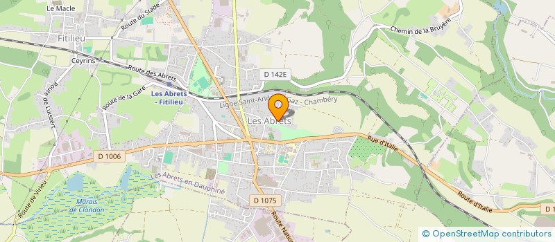 localisation de l'entreprise MONSIEUR JULIEN CREUZENET  LES ABRETS-EN-DAUPHINE
