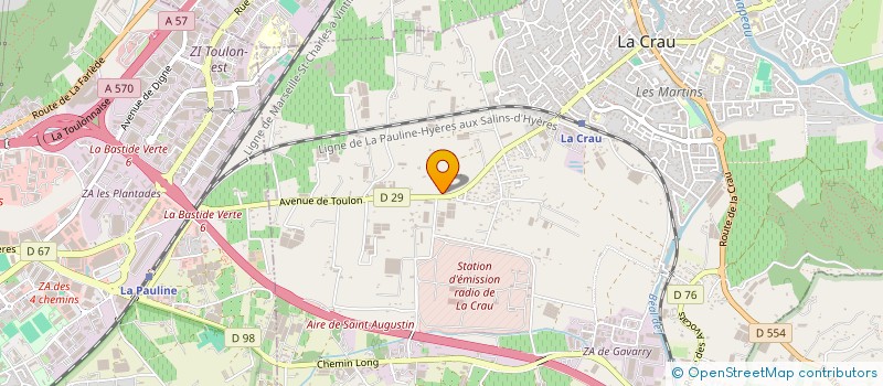 localisation de l'entreprise MONSIEUR JULIEN CROATTO  LA CRAU