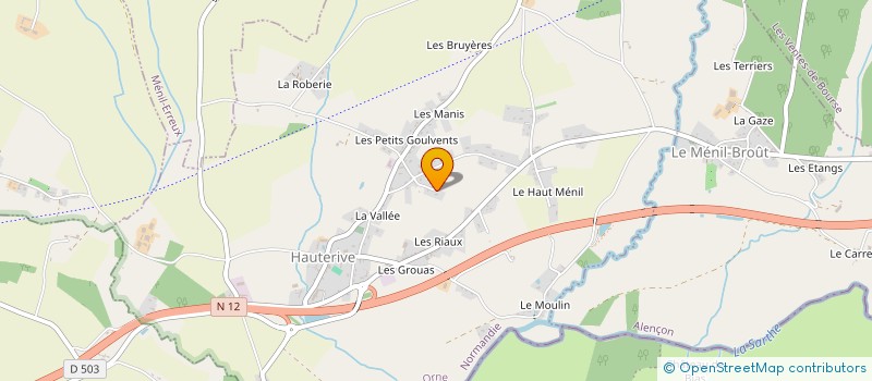 localisation de l'entreprise MONSIEUR JULIEN CROISE à HAUTERIVE