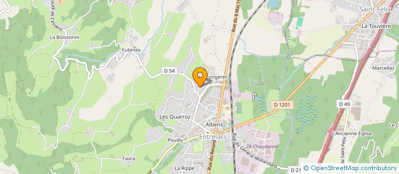 localisation de l'entreprise MONSIEUR JULIEN CROS  ENTRELACS