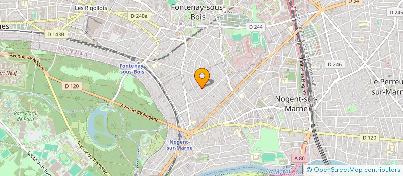 localisation de l'entreprise MONSIEUR JULIEN CROSNIER  NOGENT-SUR-MARNE