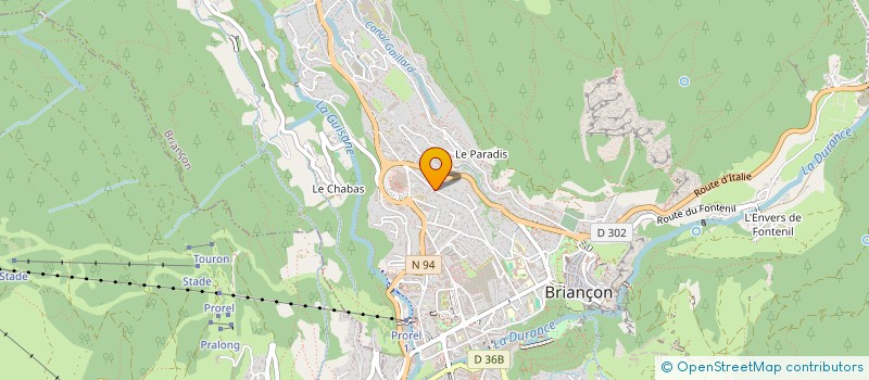 localisation de l'entreprise MONSIEUR JULIEN CRUVELLIER DE LUZE  BRIANCON