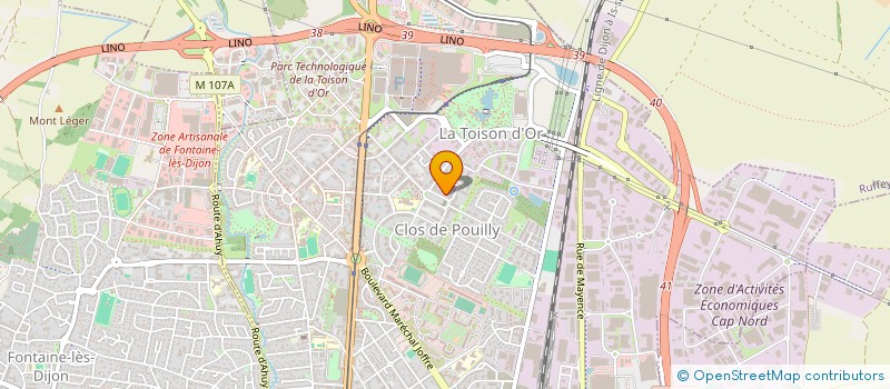 localisation de l'entreprise MONSIEUR JULIEN CRUZ  DIJON