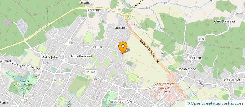 localisation de l'entreprise MONSIEUR JULIEN CUILLERDIER à VAUX-SUR-MER