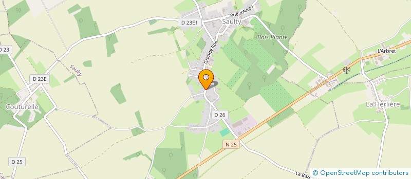 localisation de l'entreprise MONSIEUR JULIEN CUISINIER  SAULTY