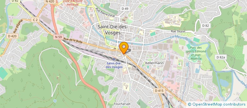 localisation de l'entreprise MONSIEUR JULIEN CUNY à SAINT-DIE-DES-VOSGES