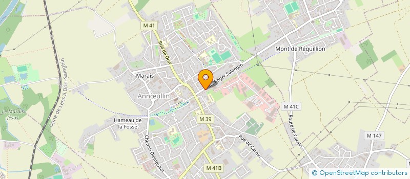 localisation de l'entreprise MONSIEUR JULIEN CUVILLIER  ANNULLIN