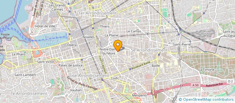 localisation de l'entreprise MONSIEUR JULIEN CYRILLE DUGOUDRON  MARSEILLE
