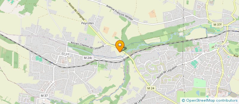 localisation de l'entreprise MONSIEUR JULIEN CZERWIEC  PIBRAC