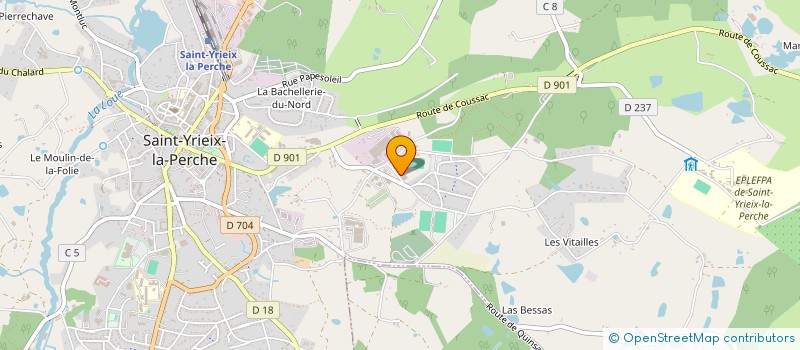 localisation de l'entreprise MONSIEUR JULIEN D'AGOSTINO  SAINT-YRIEIX-LA-PERCHE