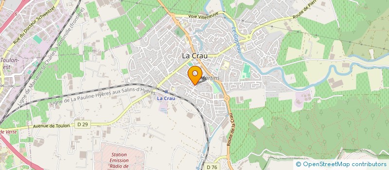 localisation de l'entreprise MONSIEUR JULIEN D ANGELO  LA CRAU