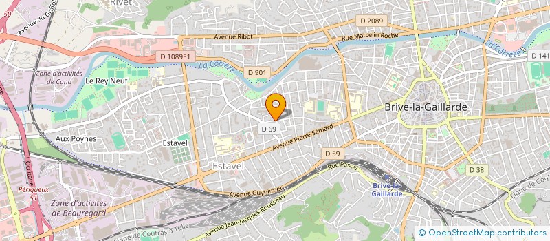 localisation de l'entreprise MONSIEUR JULIEN DA COSTA  BRIVE-LA-GAILLARDE