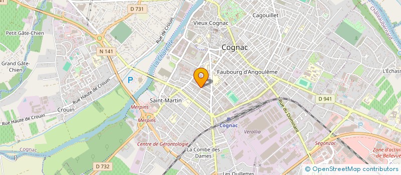 localisation de l'entreprise MONSIEUR JULIEN DA SILVA à COGNAC