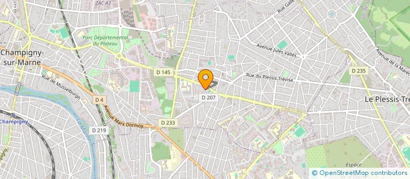 localisation de l'entreprise MONSIEUR JULIEN DA SILVA CABRAL  CHAMPIGNY-SUR-MARNE