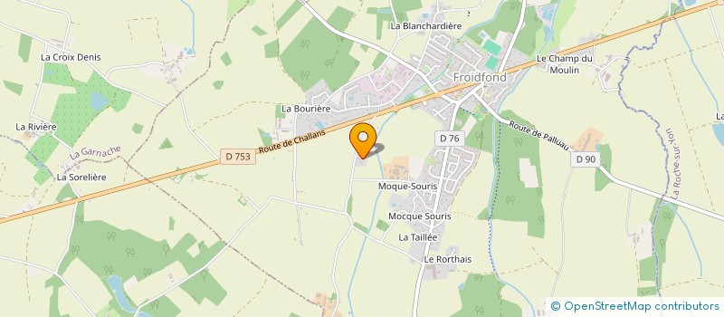 localisation de l'entreprise MONSIEUR JULIEN DAFFY  FROIDFOND