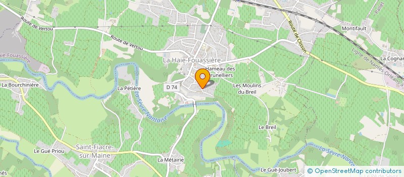 localisation de l'entreprise MONSIEUR JULIEN DAGNICOURT  LA HAIE-FOUASSIERE