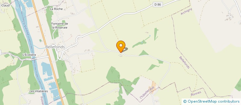 localisation de l'entreprise MONSIEUR JULIEN DAGUENET  BELLEFONDS