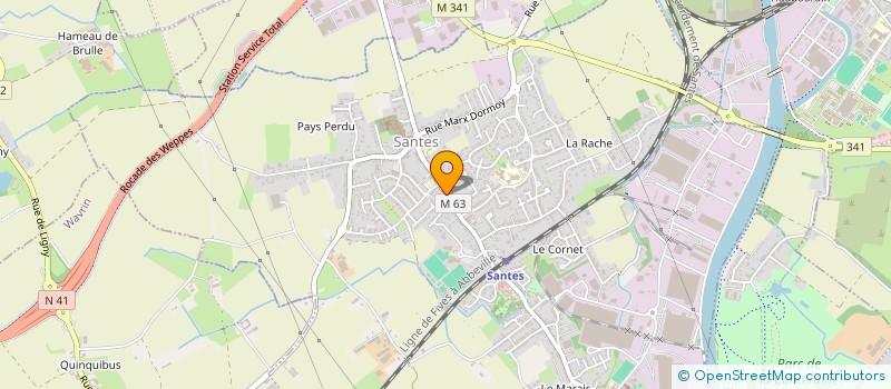 localisation de l'entreprise MONSIEUR JULIEN DALMAZZONE  SANTES